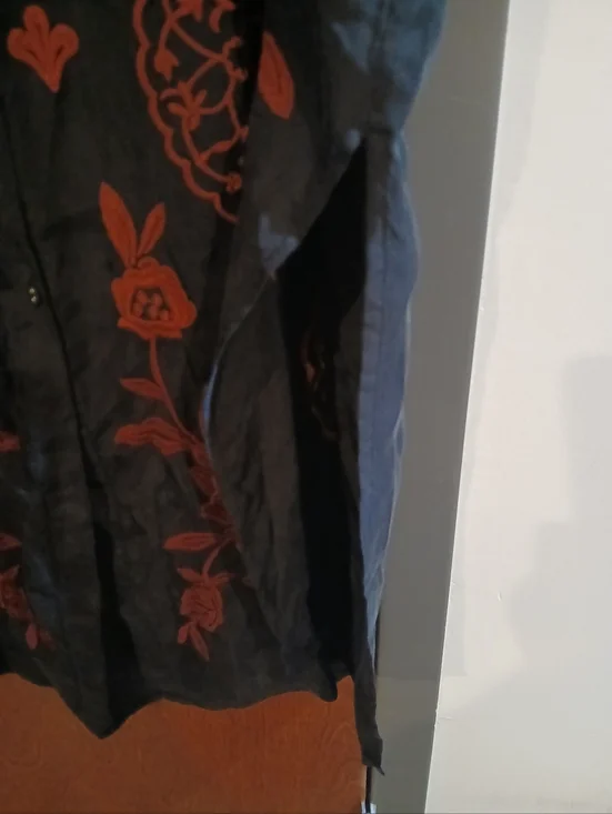 NWT/ JOHNNY WAS WORKSHOP 'KIANA' silk shirt dress - Picture 8 of 9